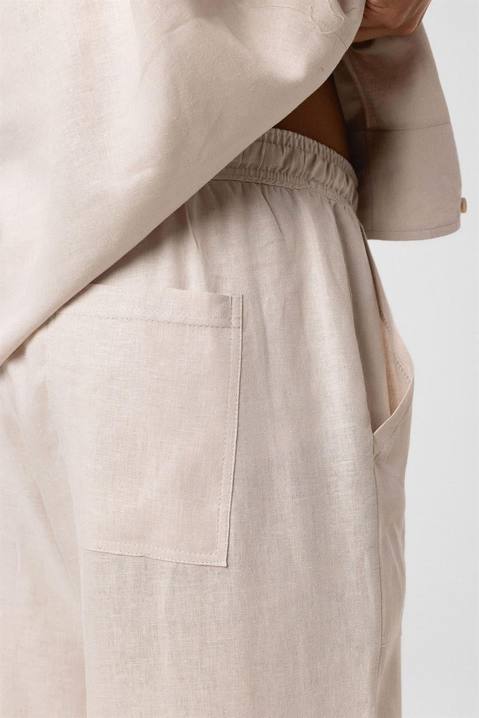Baggy Keten Pantolon