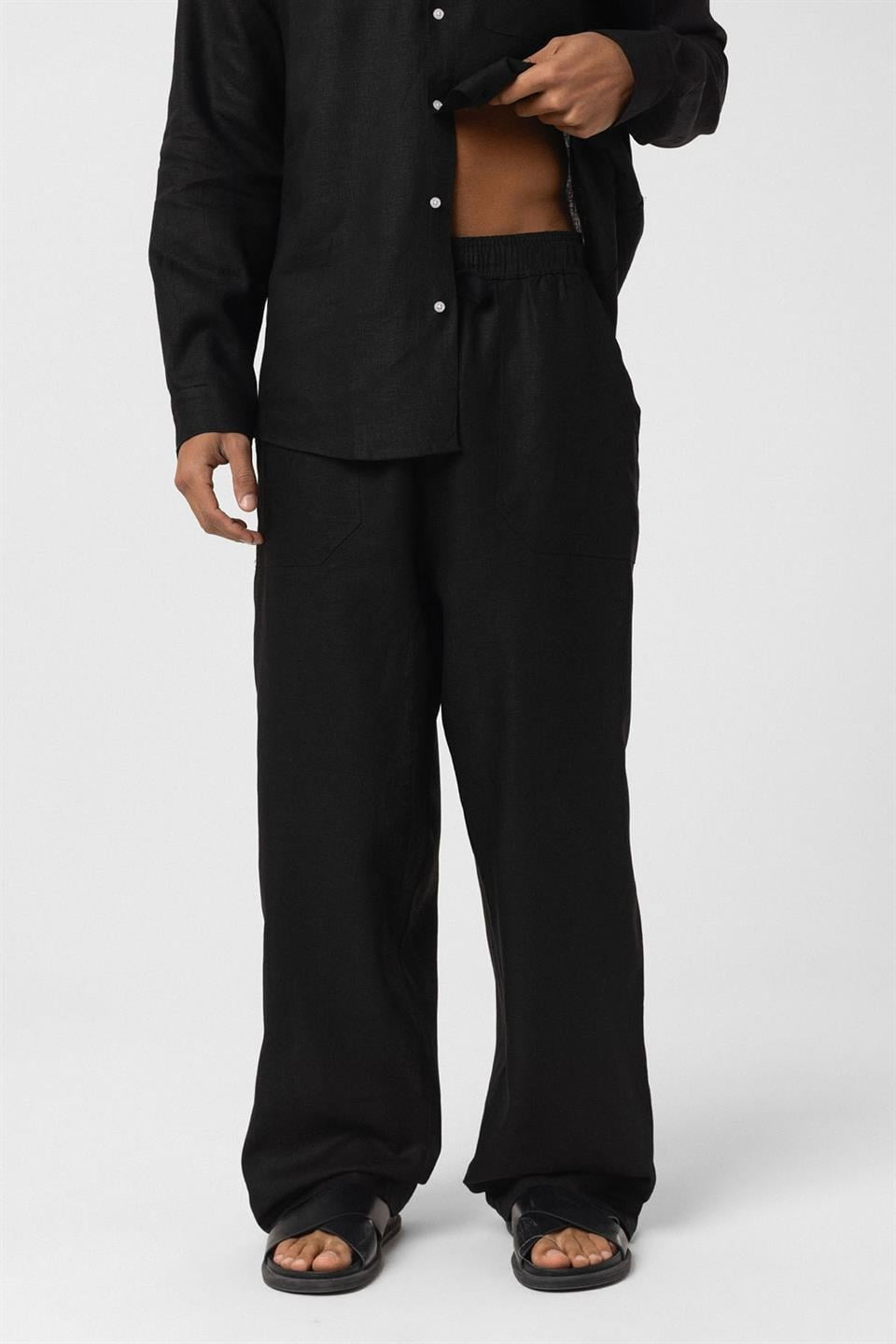 Baggy Keten Pantolon