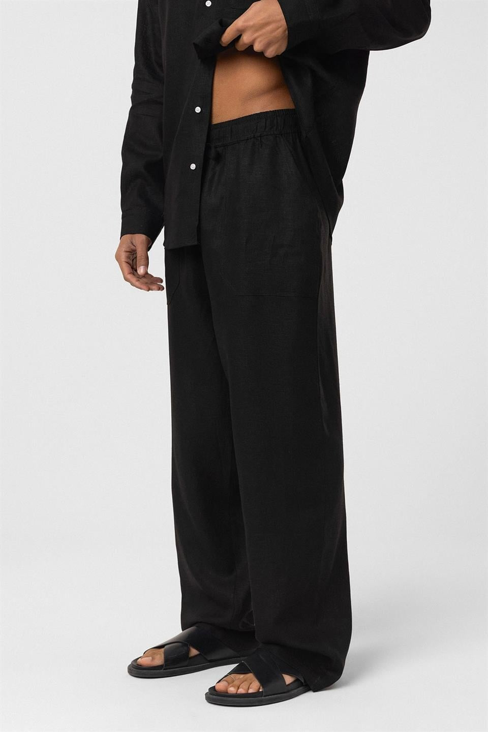 Baggy Keten Pantolon