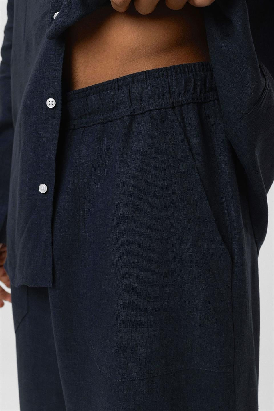 Baggy Keten Pantolon