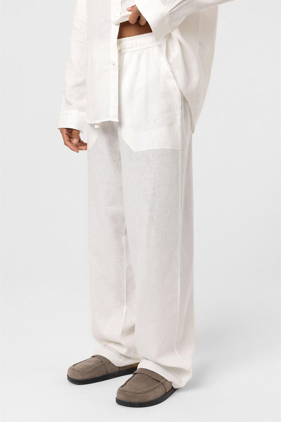 Baggy Keten Pantolon