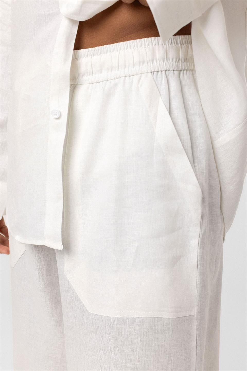 Baggy Keten Pantolon