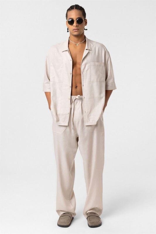 Baggy Keten Pantolon