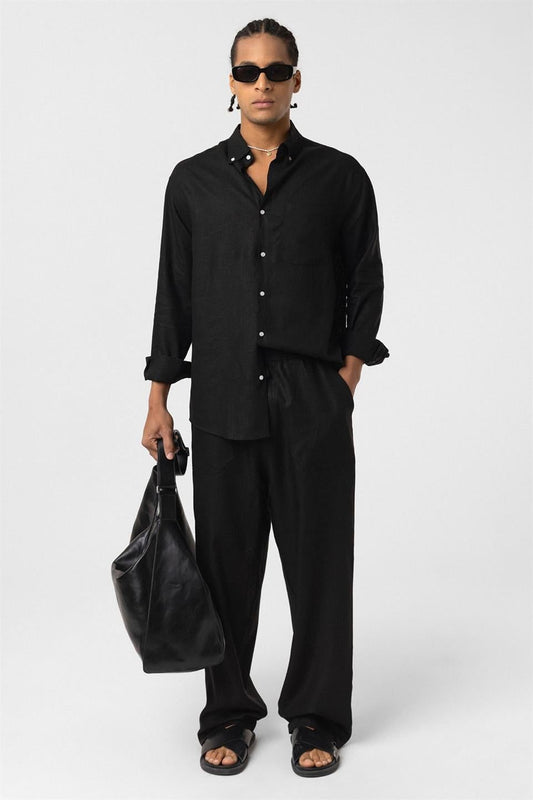 Baggy Keten Pantolon