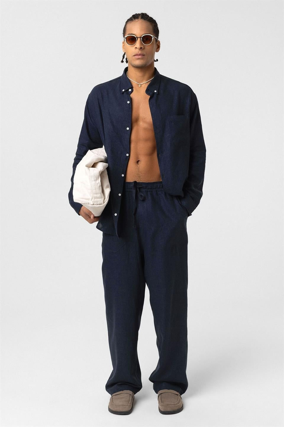 Baggy Keten Pantolon
