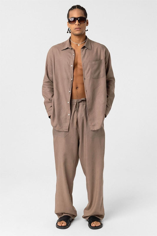 Baggy Keten Pantolon