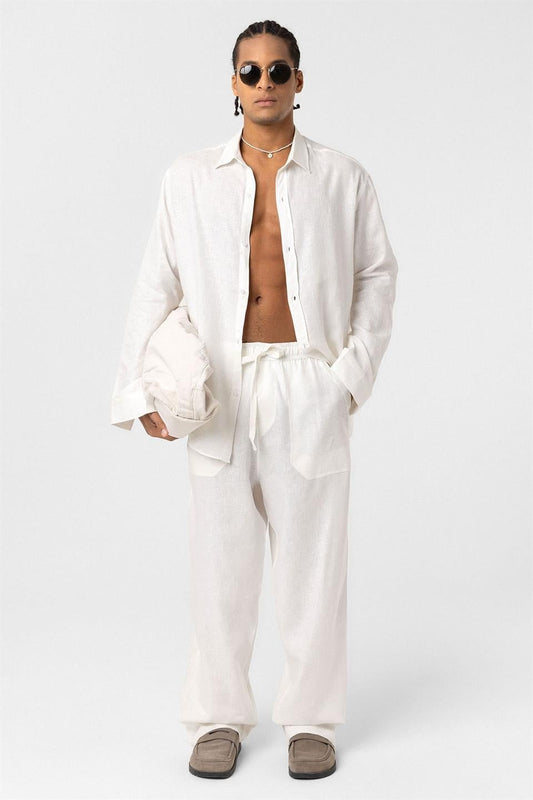 Baggy Keten Pantolon