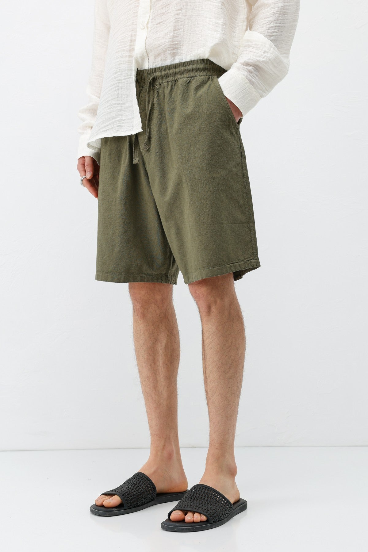 Oversize Keten Şort