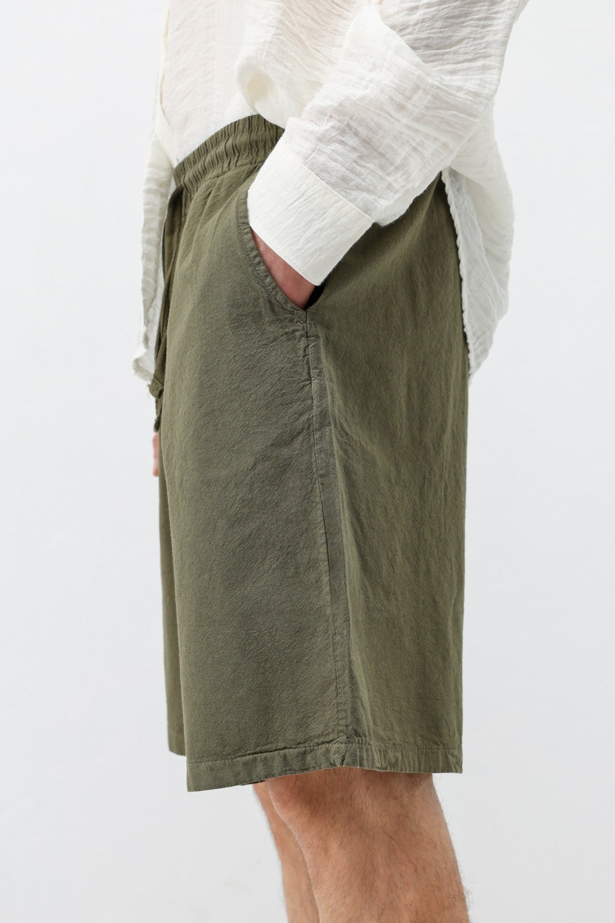 Oversize Keten Şort