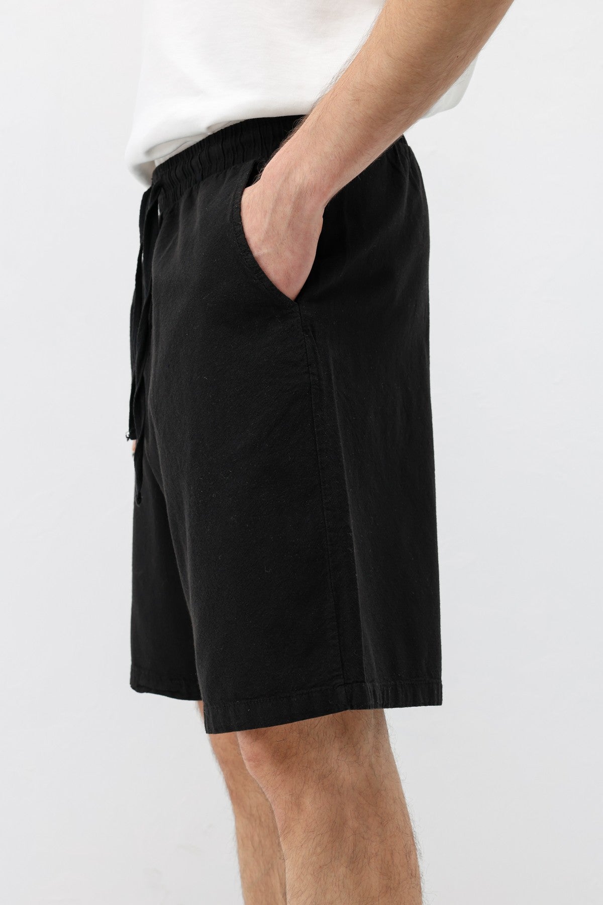 Oversize Keten Şort
