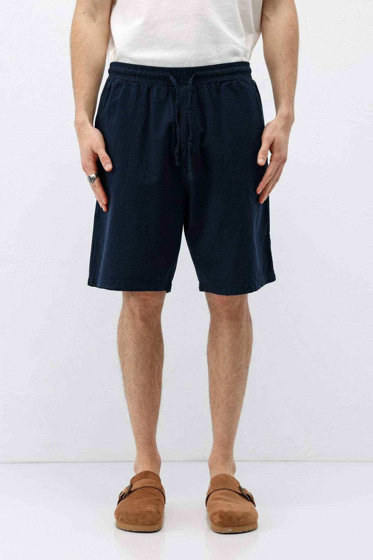 Oversize Keten Şort