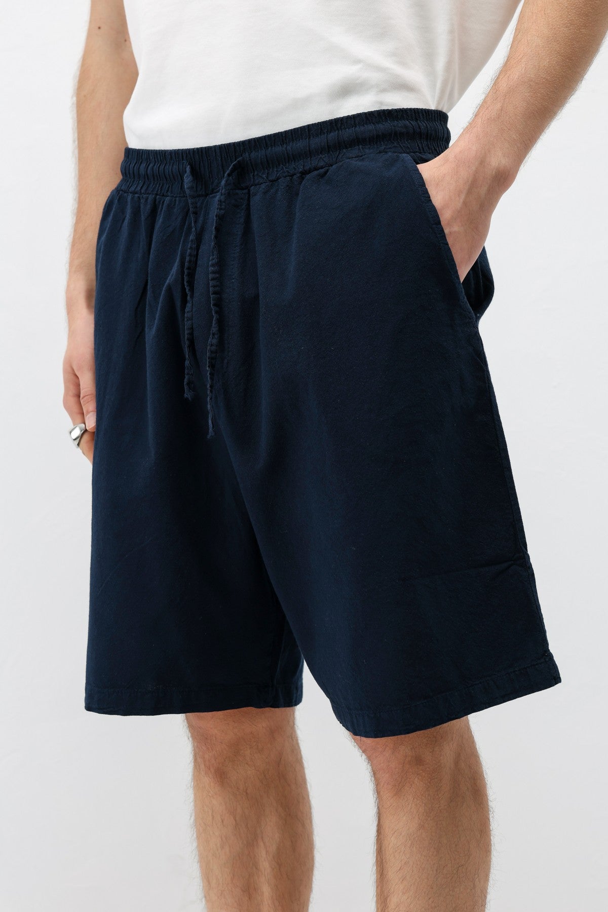 Oversize Keten Şort