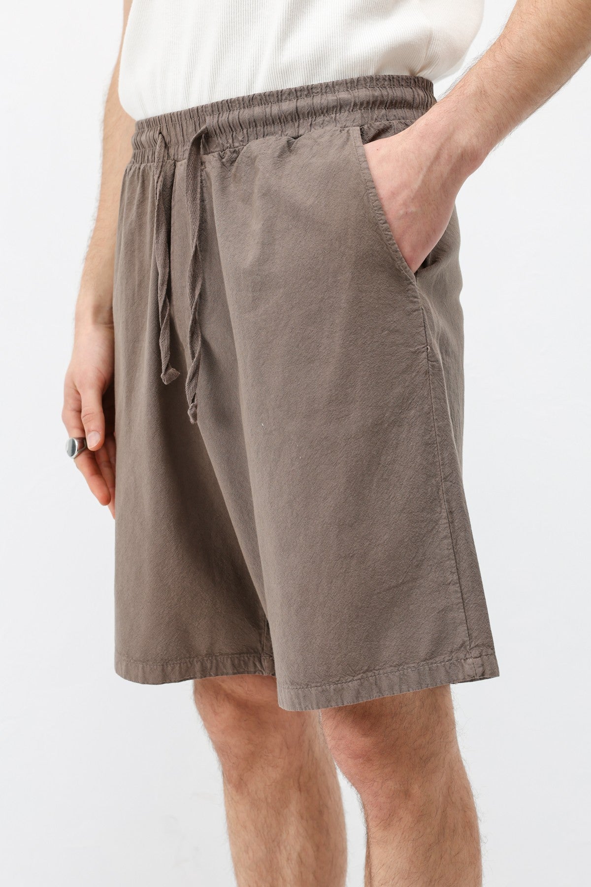Oversize Keten Şort
