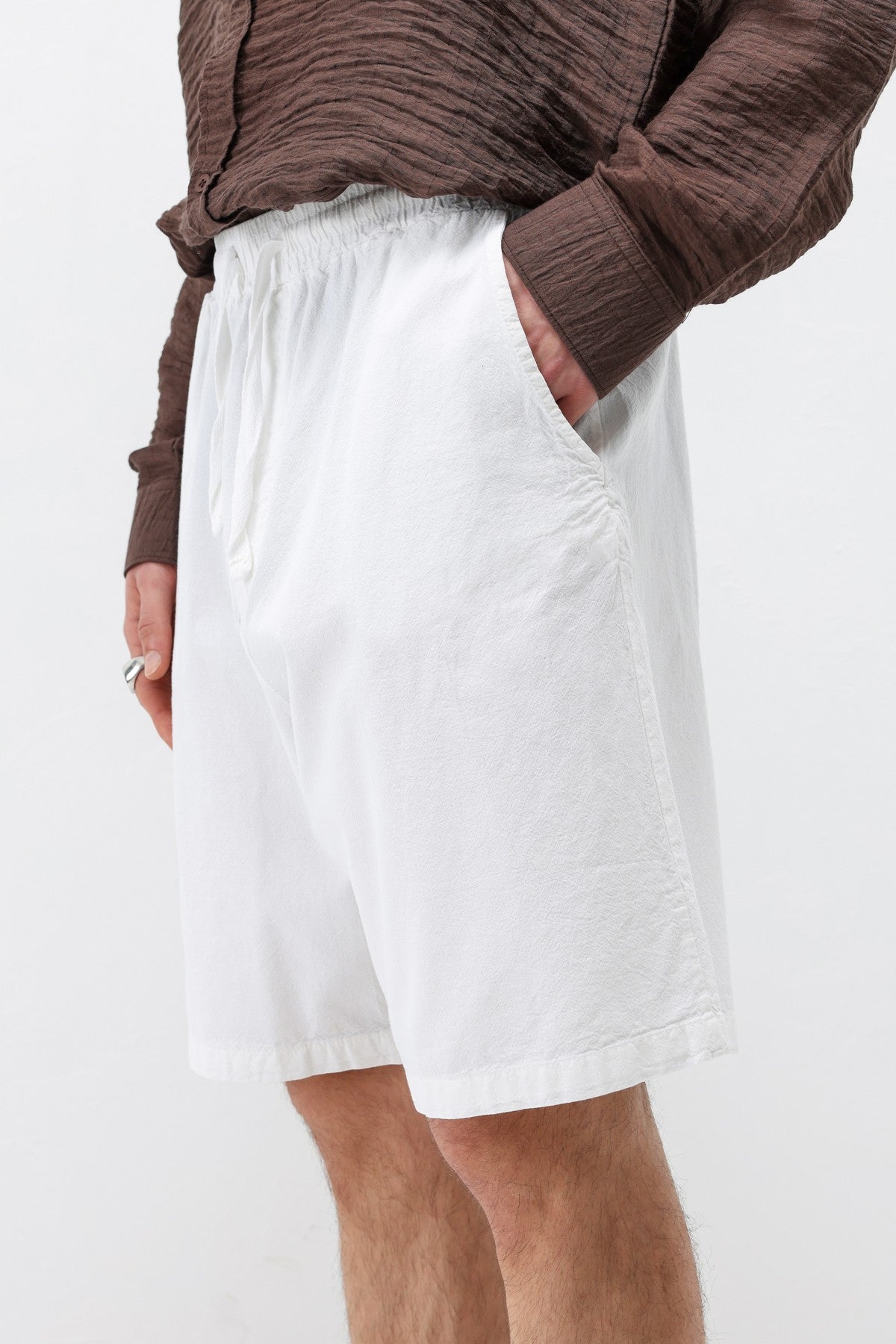 Oversize Keten Şort