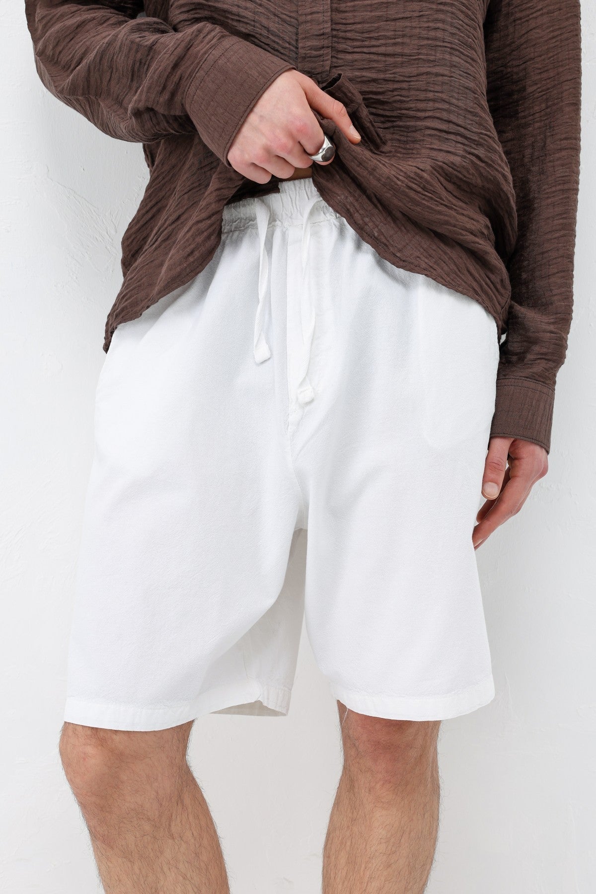 Oversize Keten Şort