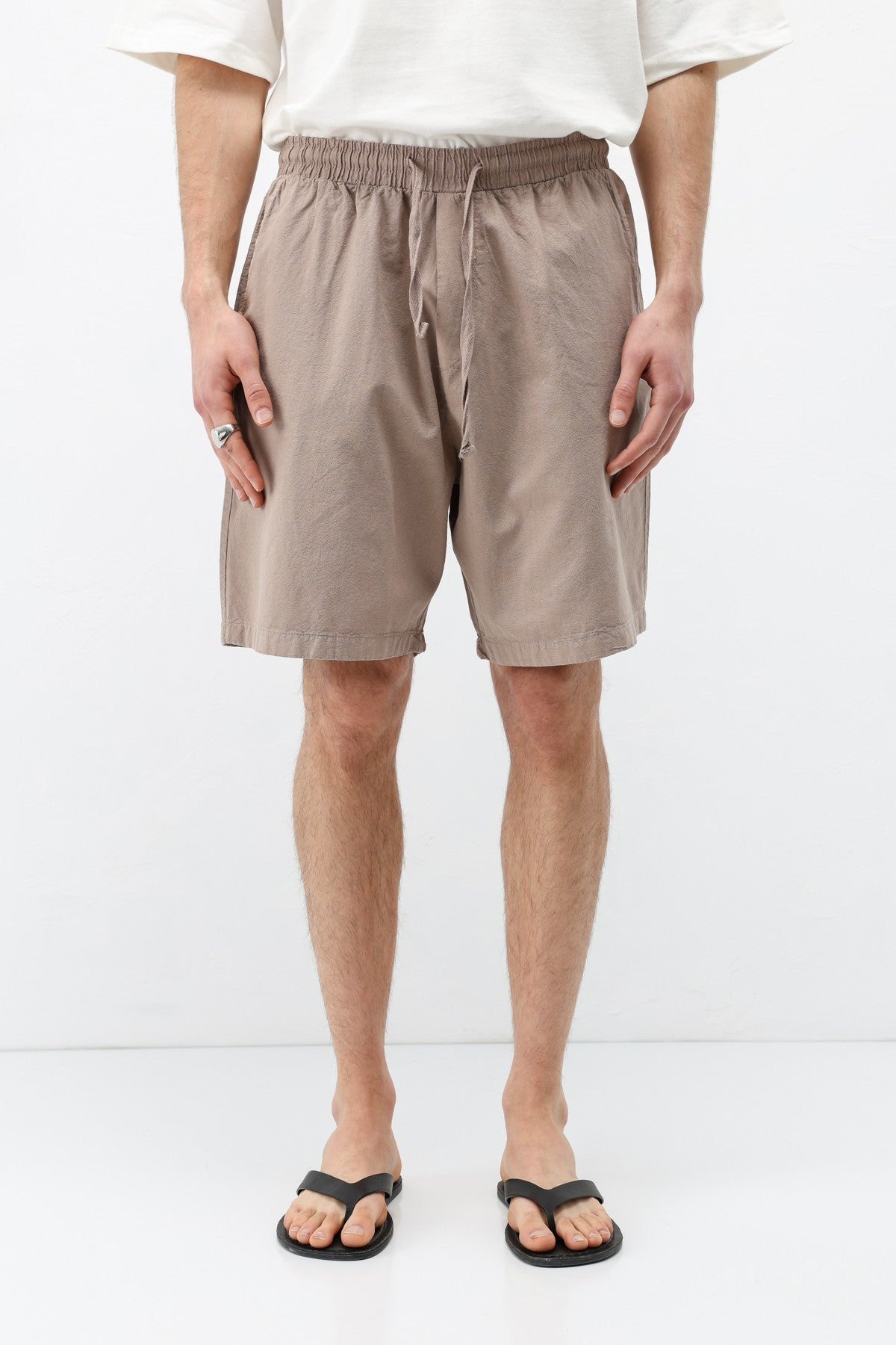 Oversize Keten Şort