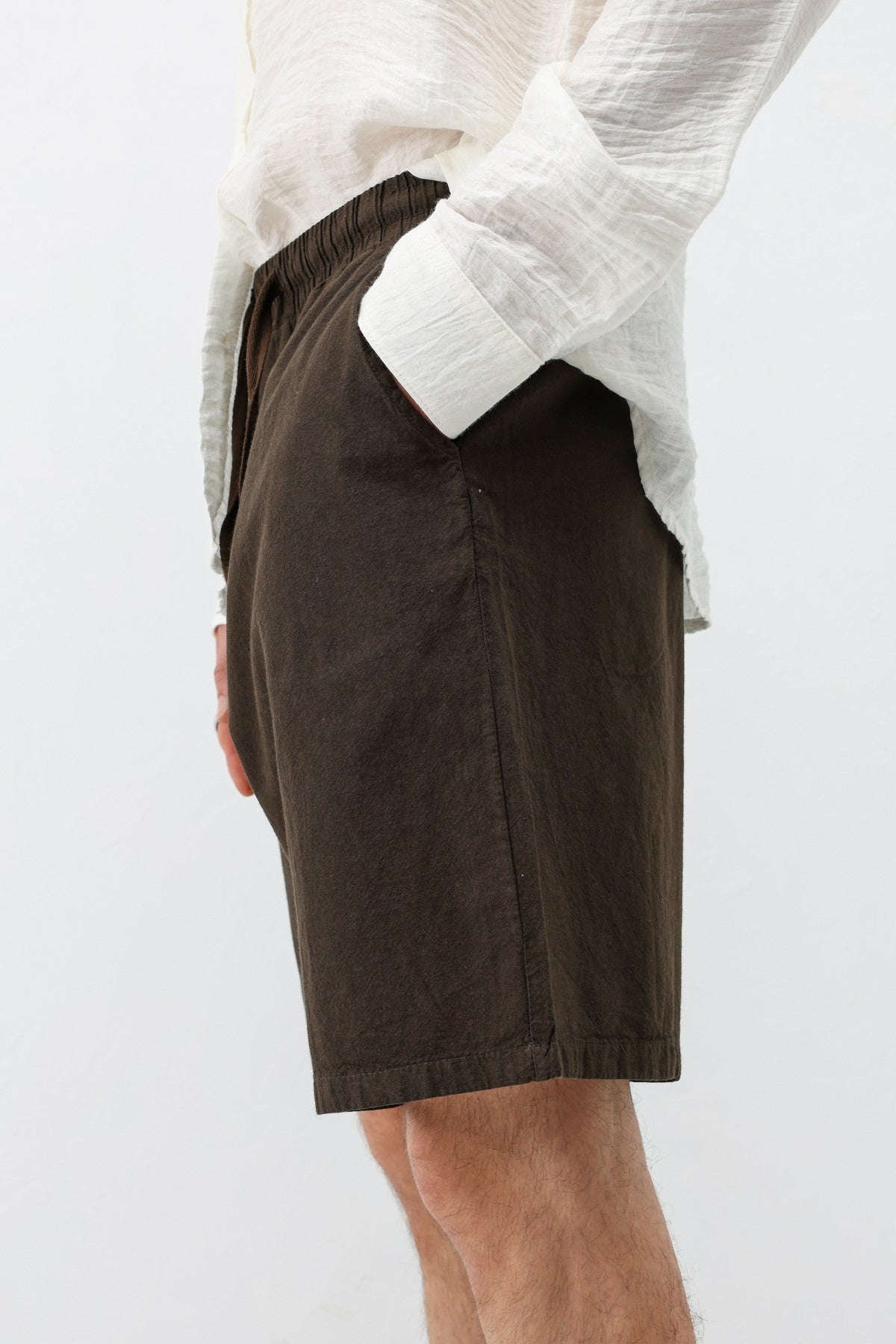 Oversize Keten Şort