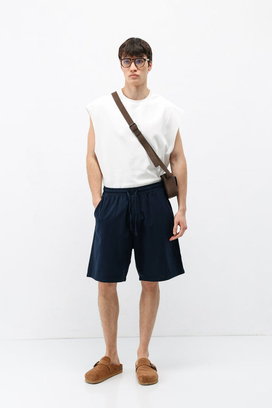 Oversize Keten Şort