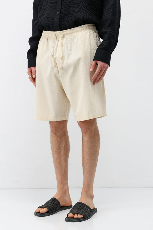 Oversize Keten Şort