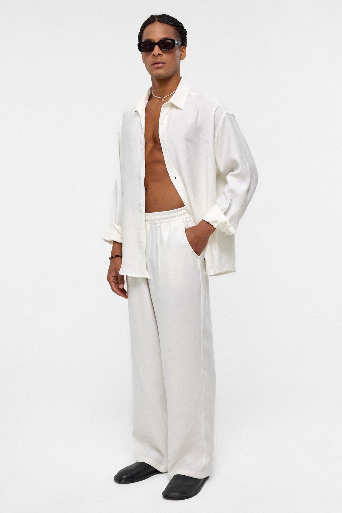 Baggy Fit Modal Kumaş Pantolon