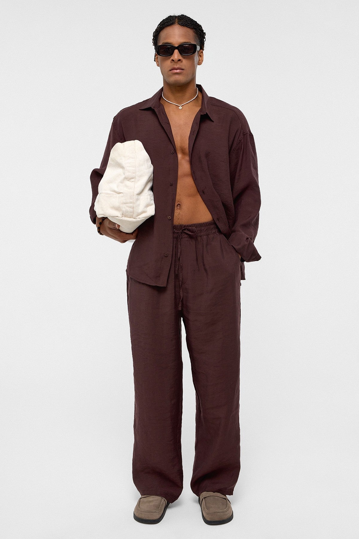 Baggy Fit Modal Kumaş Pantolon
