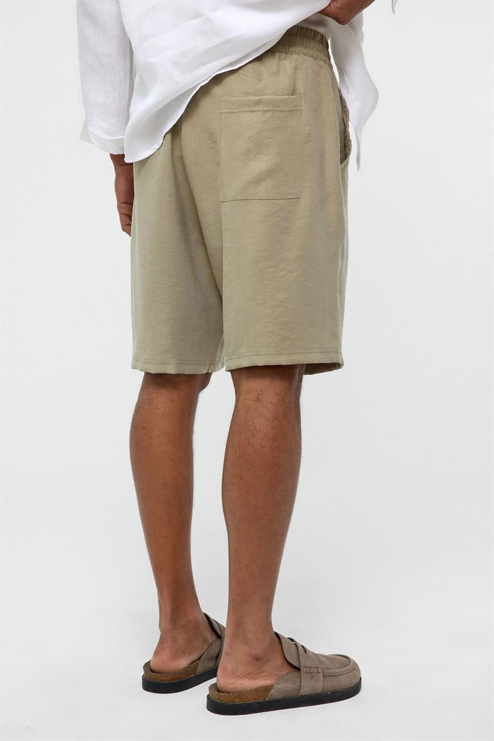 Oversize Modal Kumaş Bermuda Şort