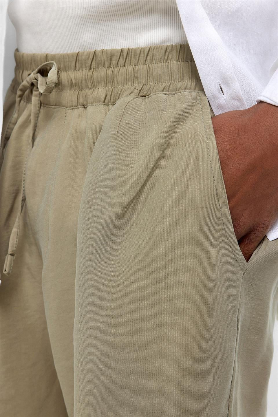 Oversize Modal Kumaş Bermuda Şort