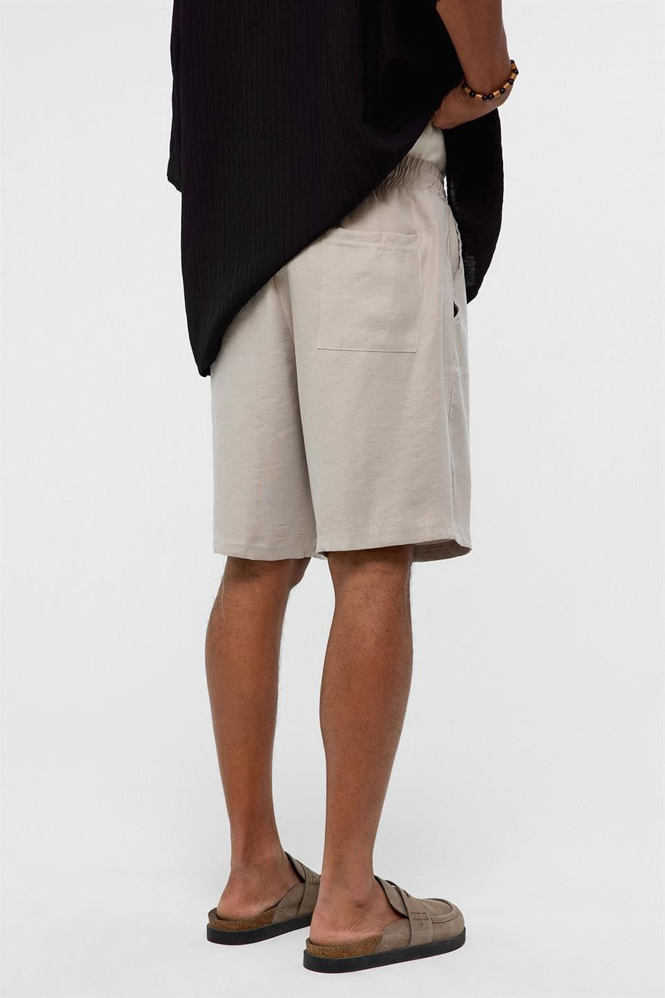 Oversize Modal Kumaş Bermuda Şort