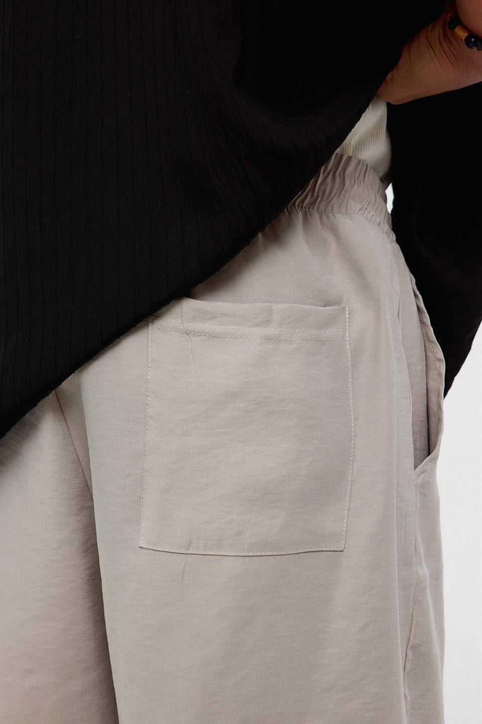 Oversize Modal Kumaş Bermuda Şort