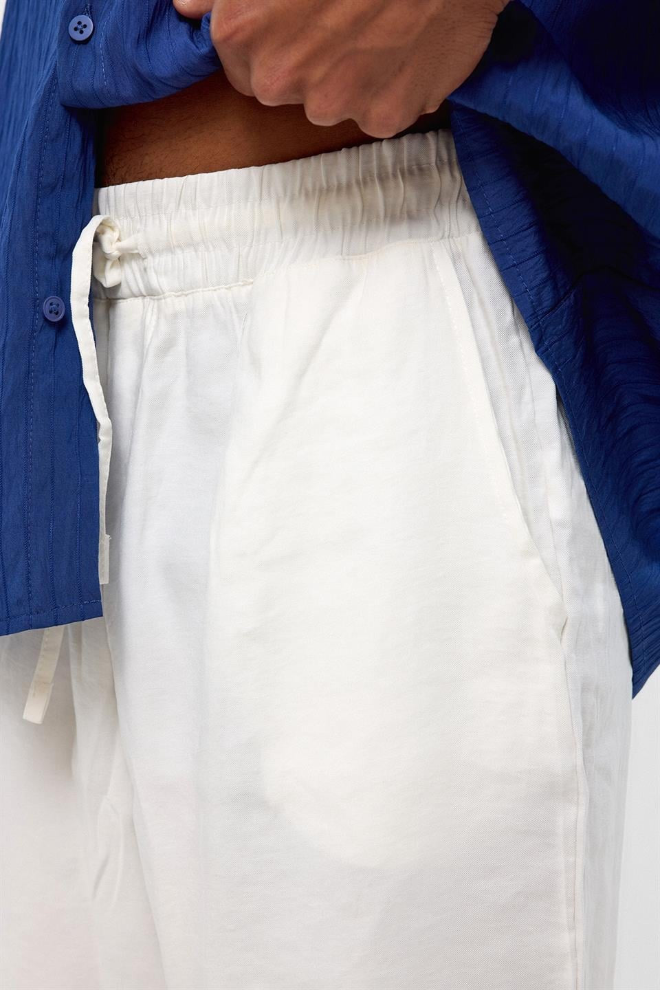 Oversize Modal Kumaş Bermuda Şort