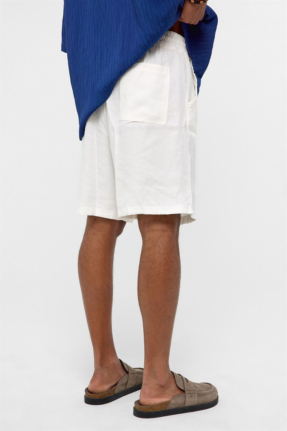 Oversize Modal Kumaş Bermuda Şort