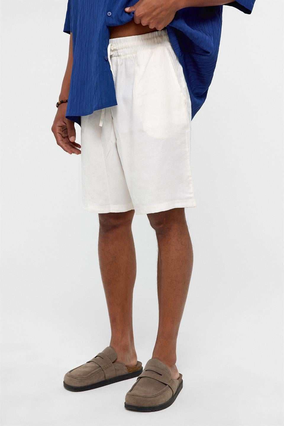 Oversize Modal Kumaş Bermuda Şort