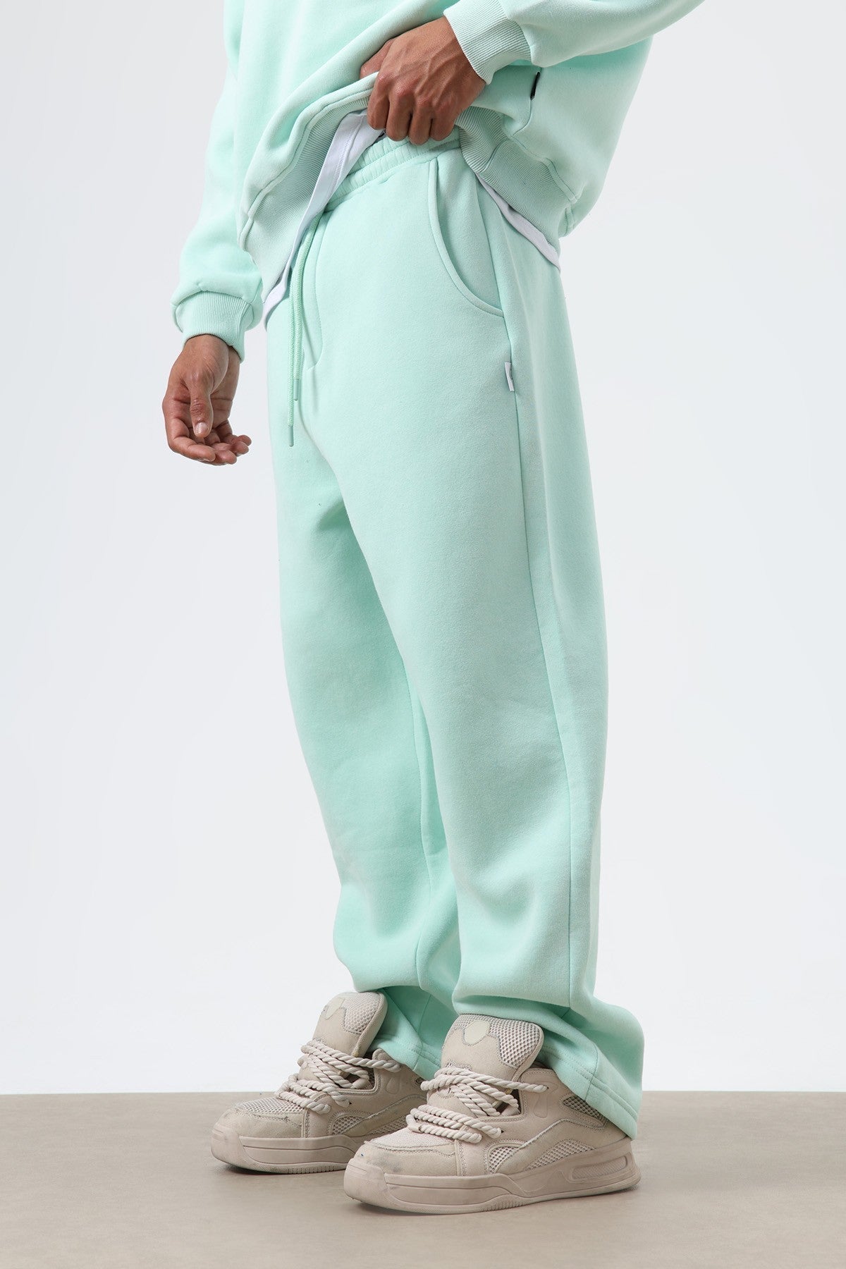 Yıkamalı Baggy Eşofman Alt