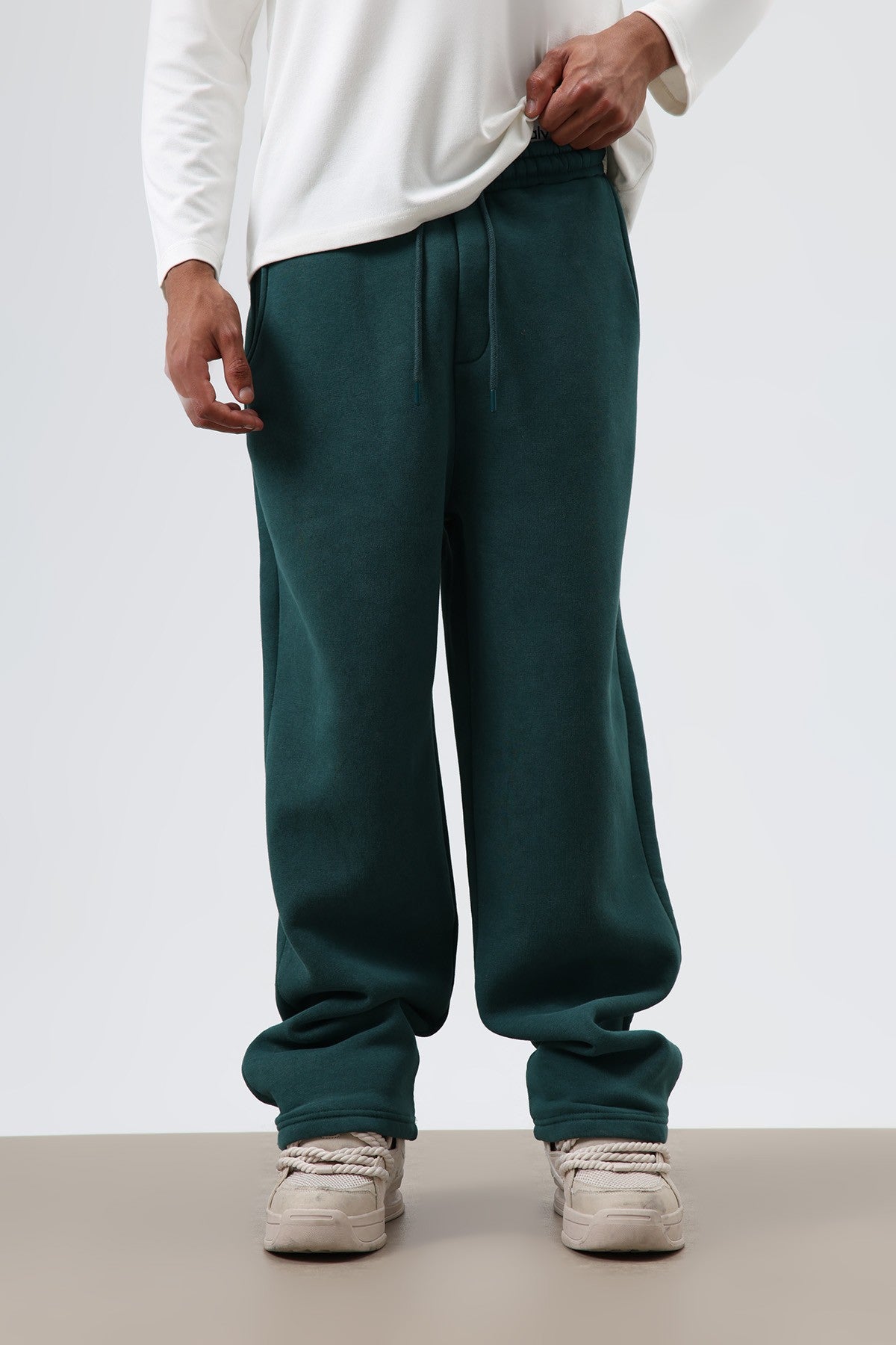 Yıkamalı Baggy Eşofman Alt