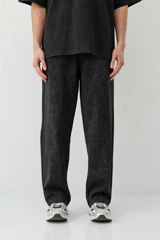 Baggy Fit Yıkamalı Eşofman Alt