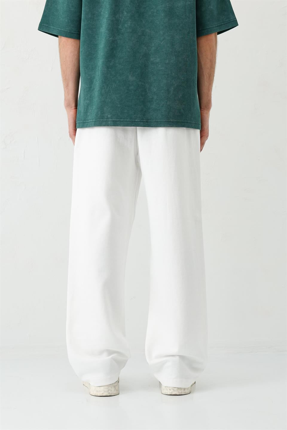 Baggy Fit Yıkamalı Eşofman Alt