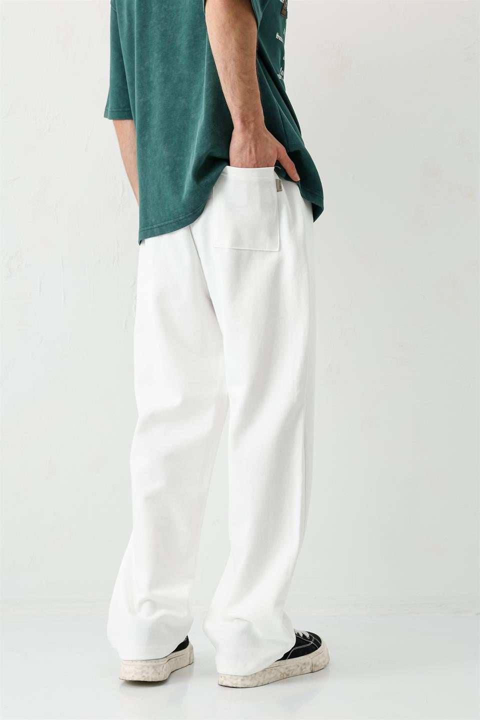 Baggy Fit Yıkamalı Eşofman Alt