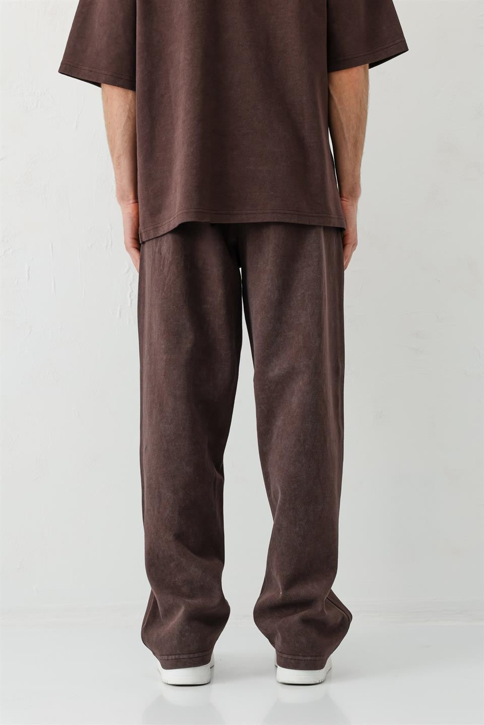 Baggy Fit Yıkamalı Eşofman Alt