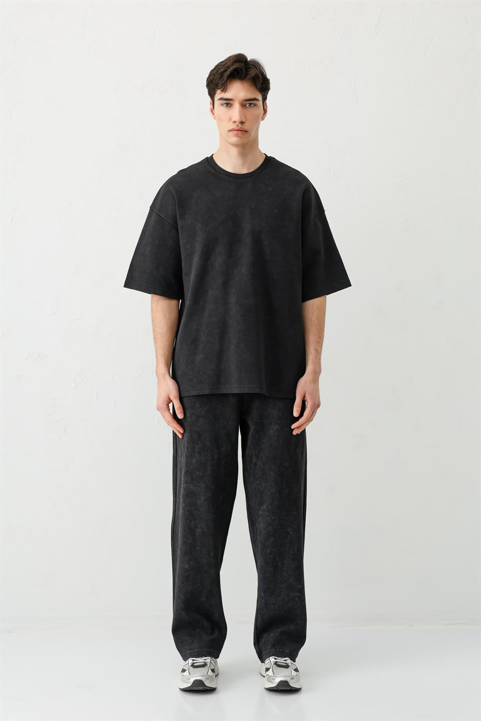 Baggy Fit Yıkamalı Eşofman Alt