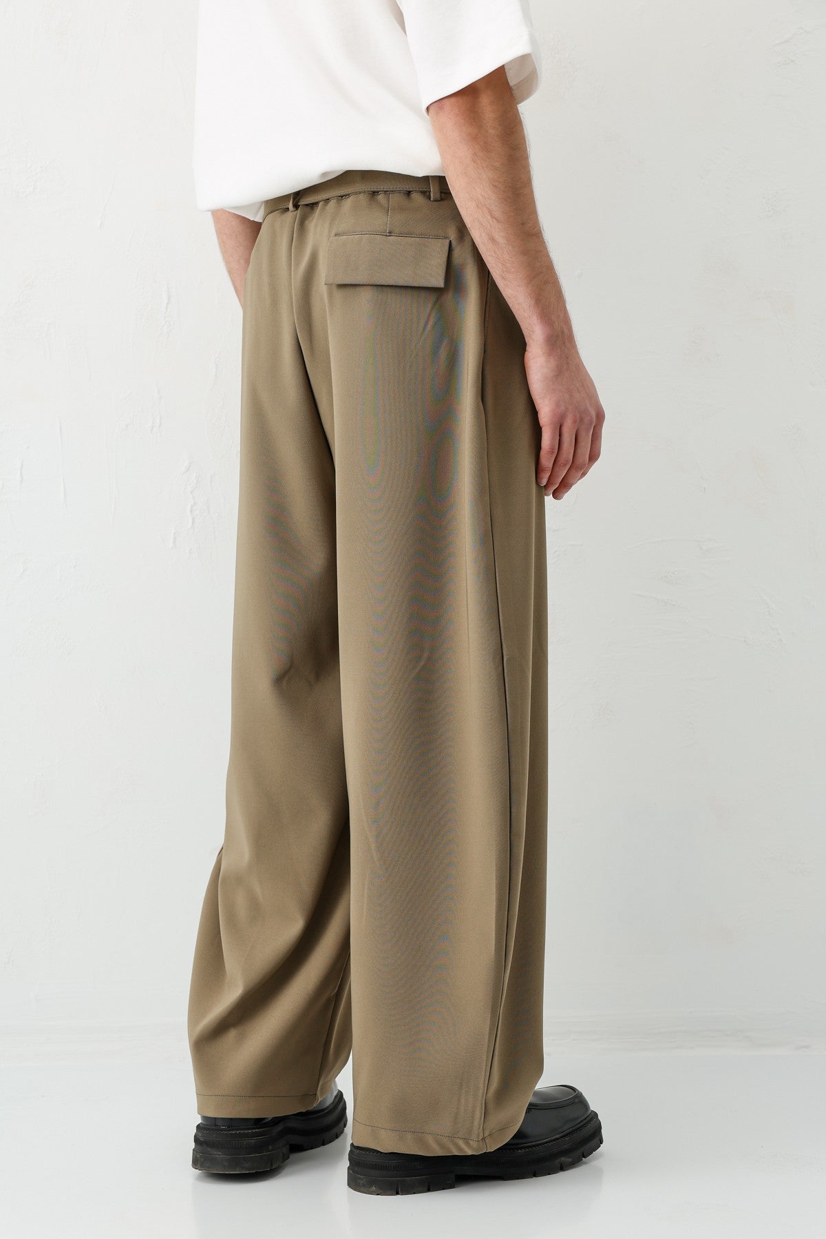 Barrel Fit Tailored Fit Kemerli Pantolon