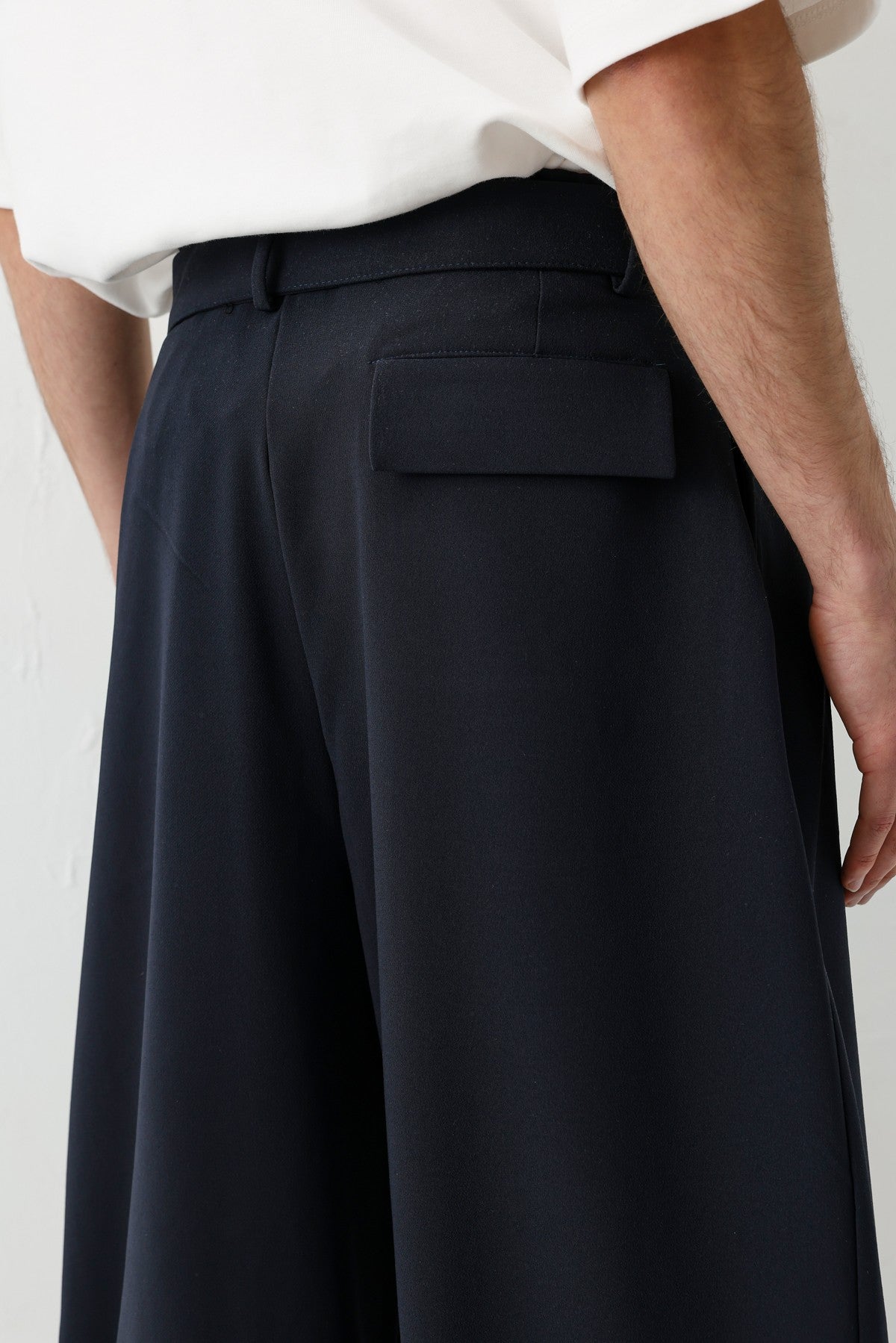 Barrel Fit Tailored Fit Kemerli Pantolon