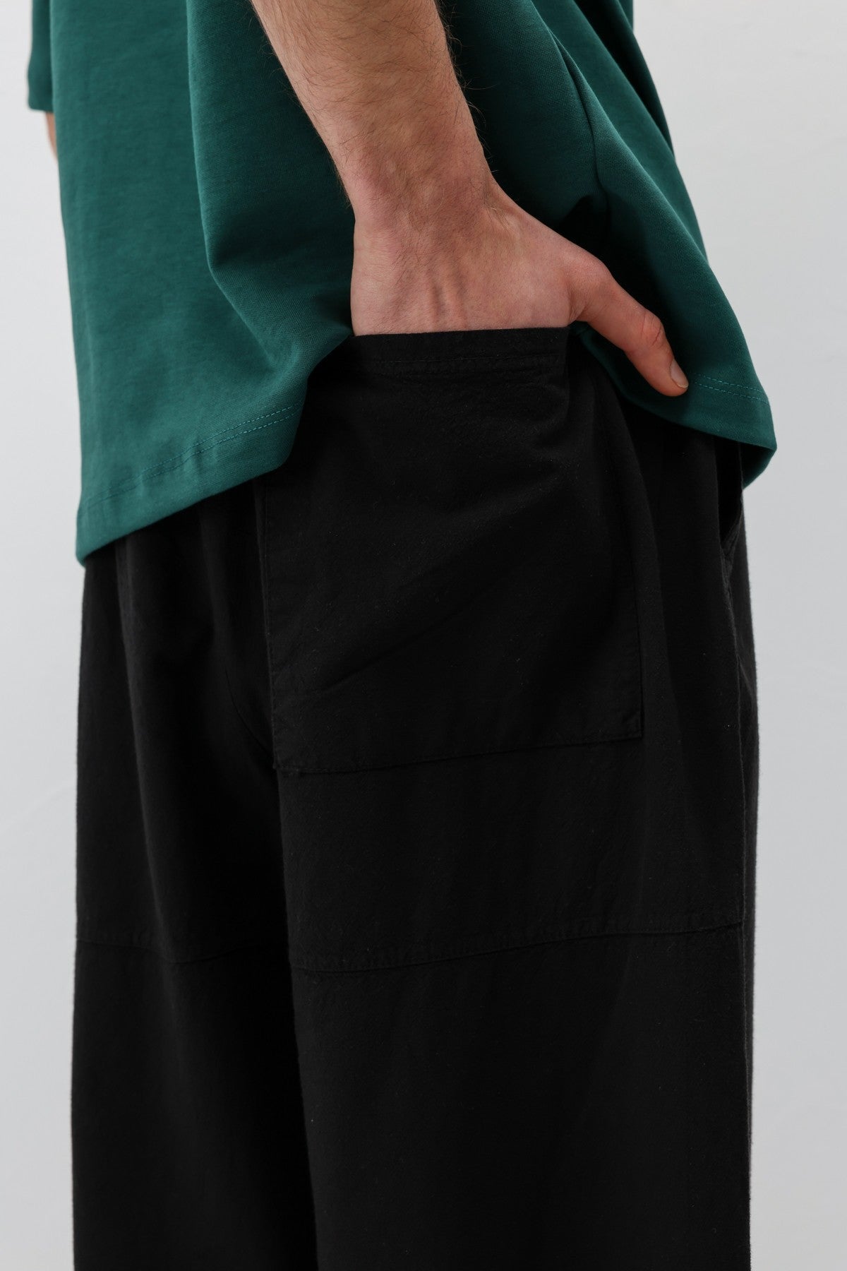 Super Baggy Fit Keten Pantolon