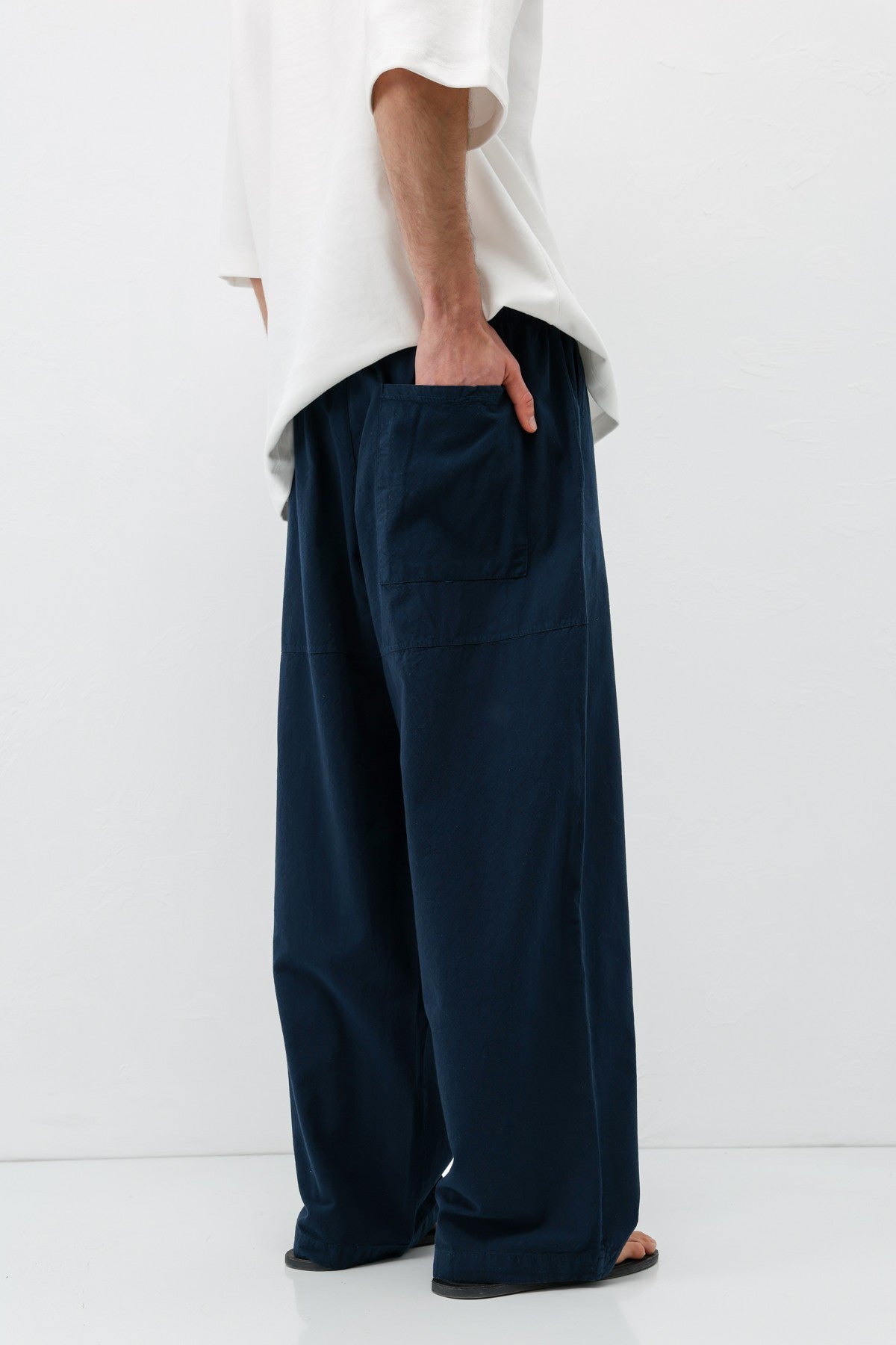 Super Baggy Fit Keten Pantolon