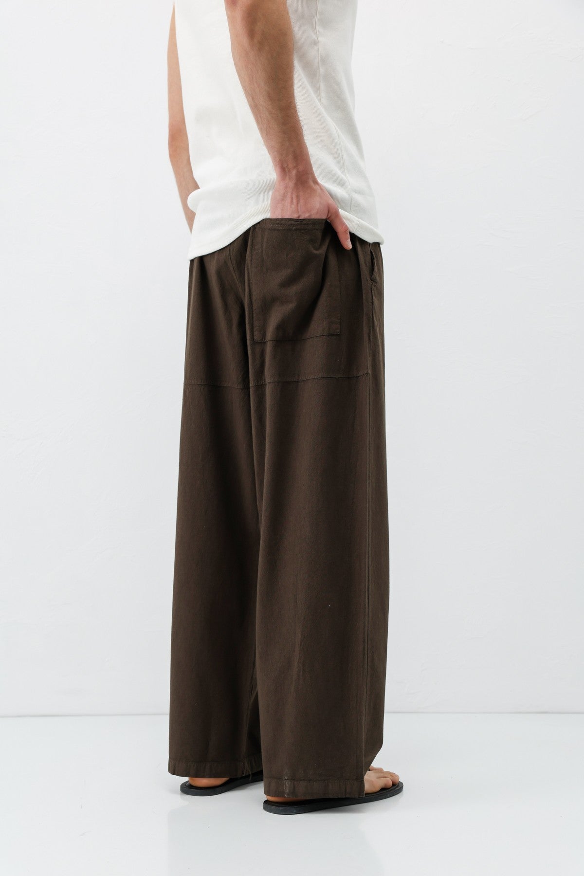 Super Baggy Fit Keten Pantolon