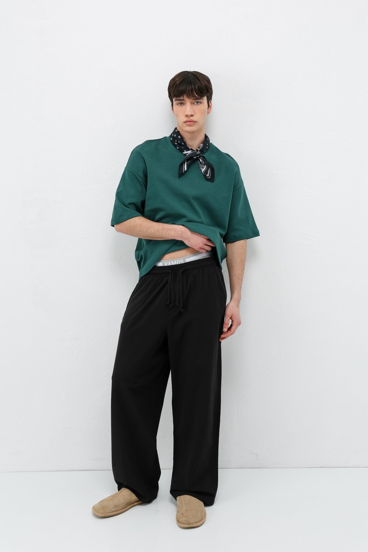 Super Baggy Fit Keten Pantolon