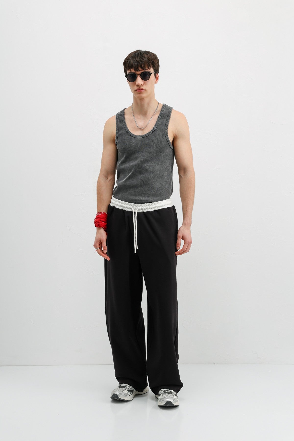 Baggy Fit Eşofman Alt V80-41