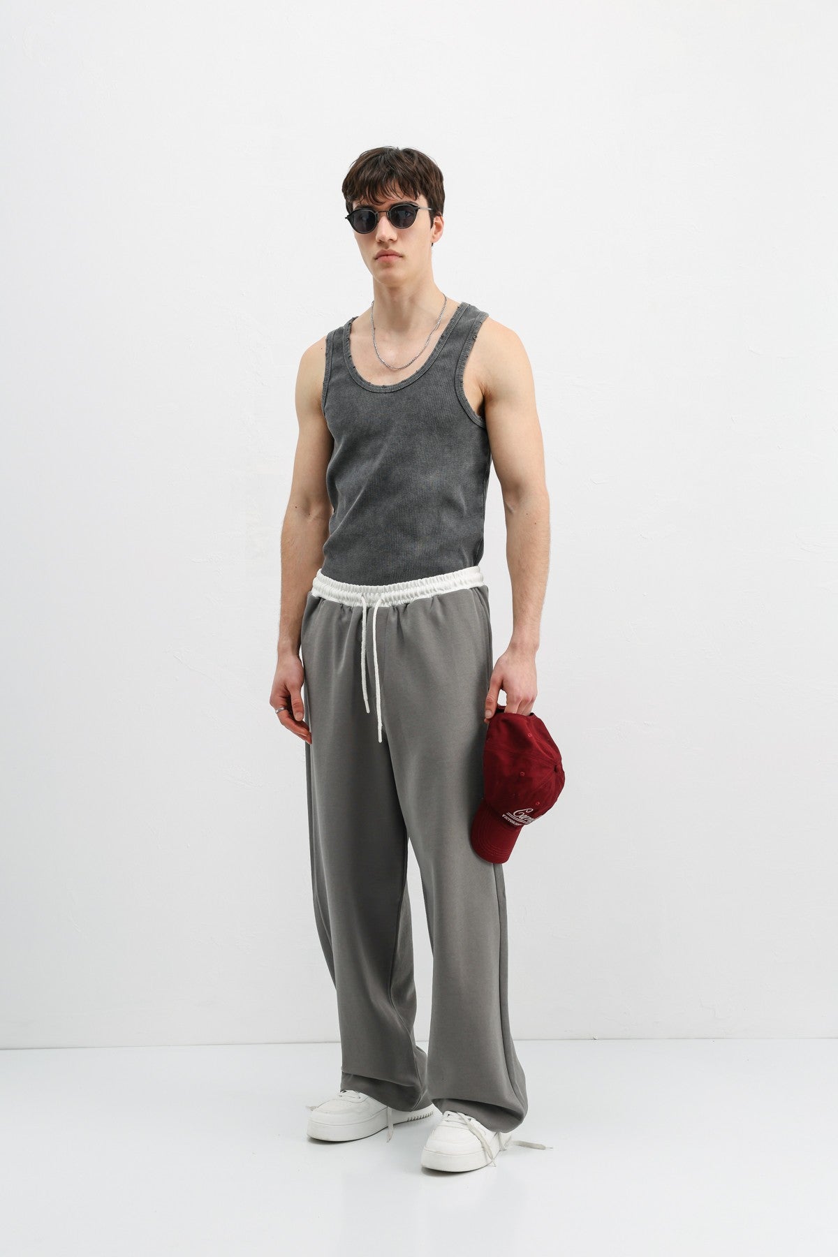 Baggy Fit Eşofman Alt V80-41