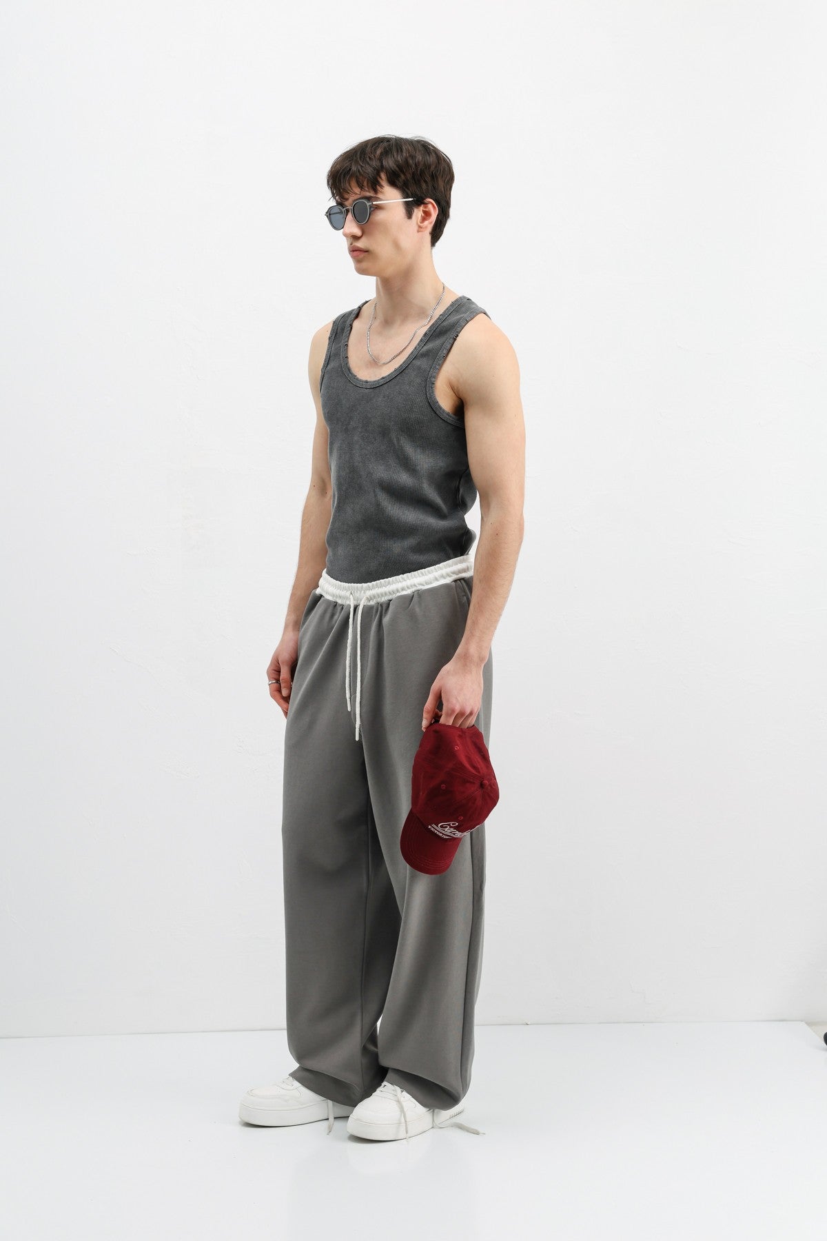 Baggy Fit Eşofman Alt V80-41