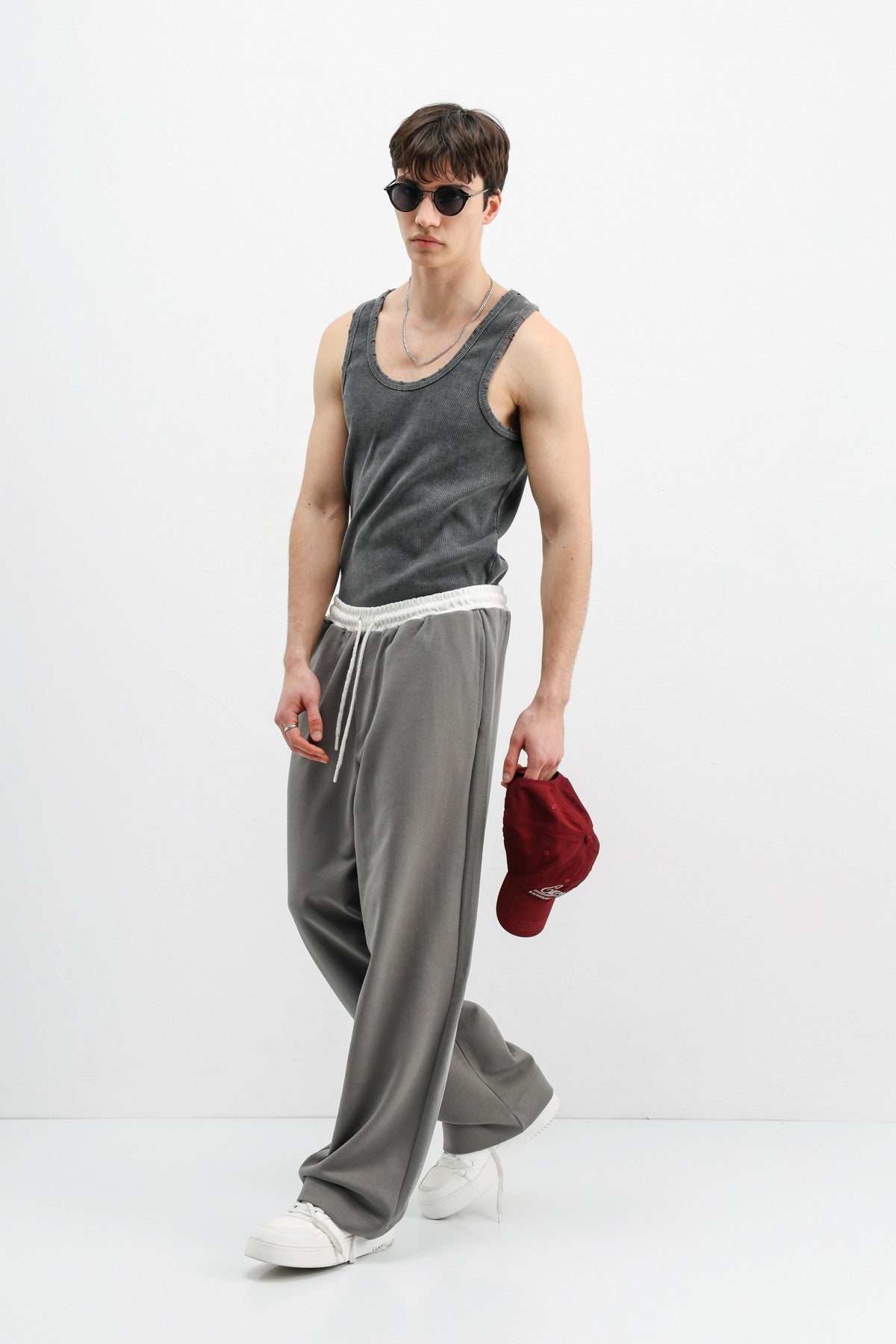 Baggy Fit Eşofman Alt V80-41