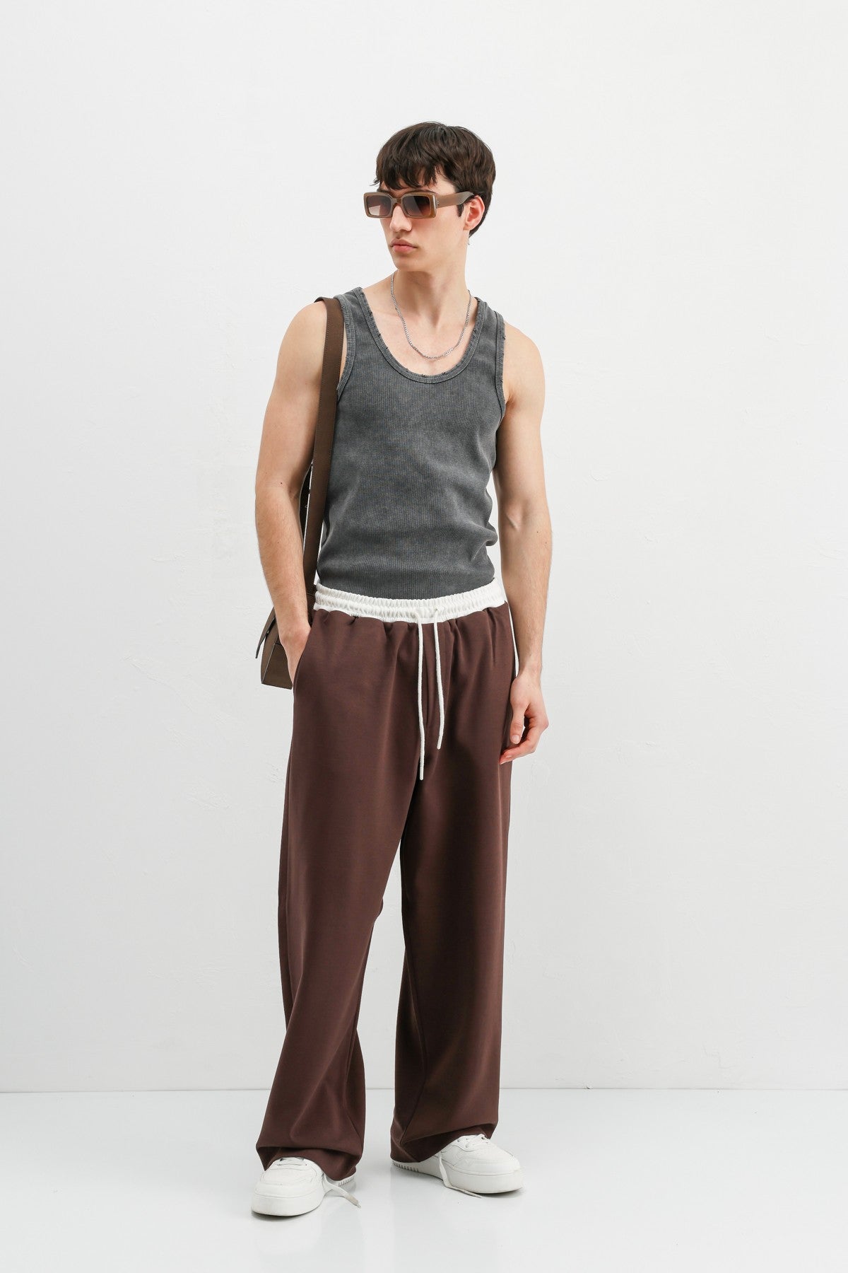 Baggy Fit Eşofman Alt V80-41